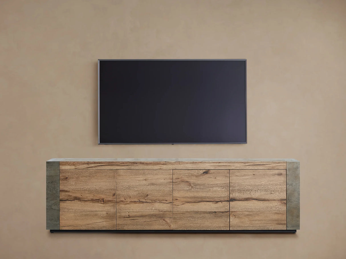 Telluride Oak Media Console