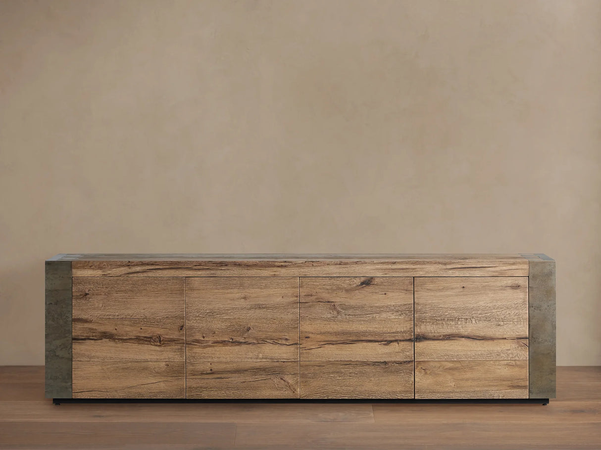 Telluride Oak Media Console