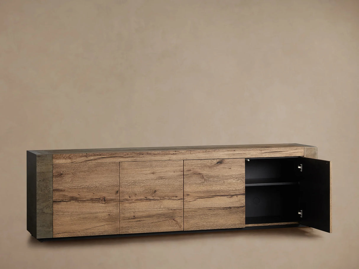 Telluride Oak Media Console
