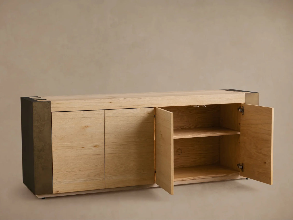 Telluride Oak Media Console