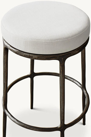 Thaddeus Backless Swivel Bar Stool