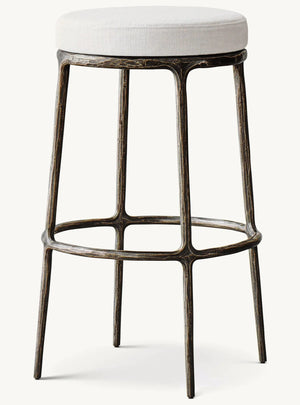 Thaddeus Backless Swivel Bar Stool