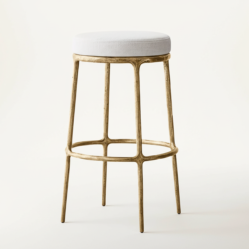Thaddeus Backless Swivel Bar Stool