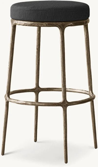 Thaddeus Backless Swivel Bar Stool