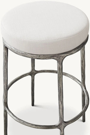 Thaddeus Backless Swivel Bar Stool