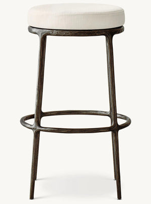 Thaddeus Backless Swivel Bar Stool