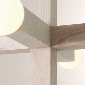 Unison Wood Cross Globe Chandelier