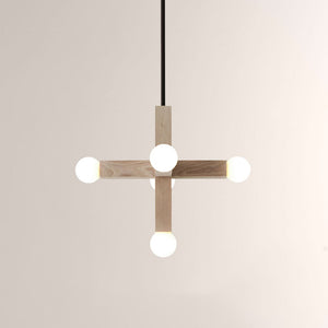 Unison Wood Cross Globe Chandelier