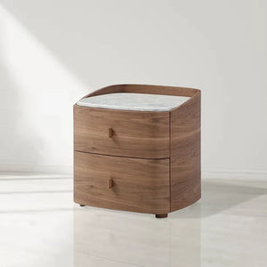 Vertu Walnut Bedside Table