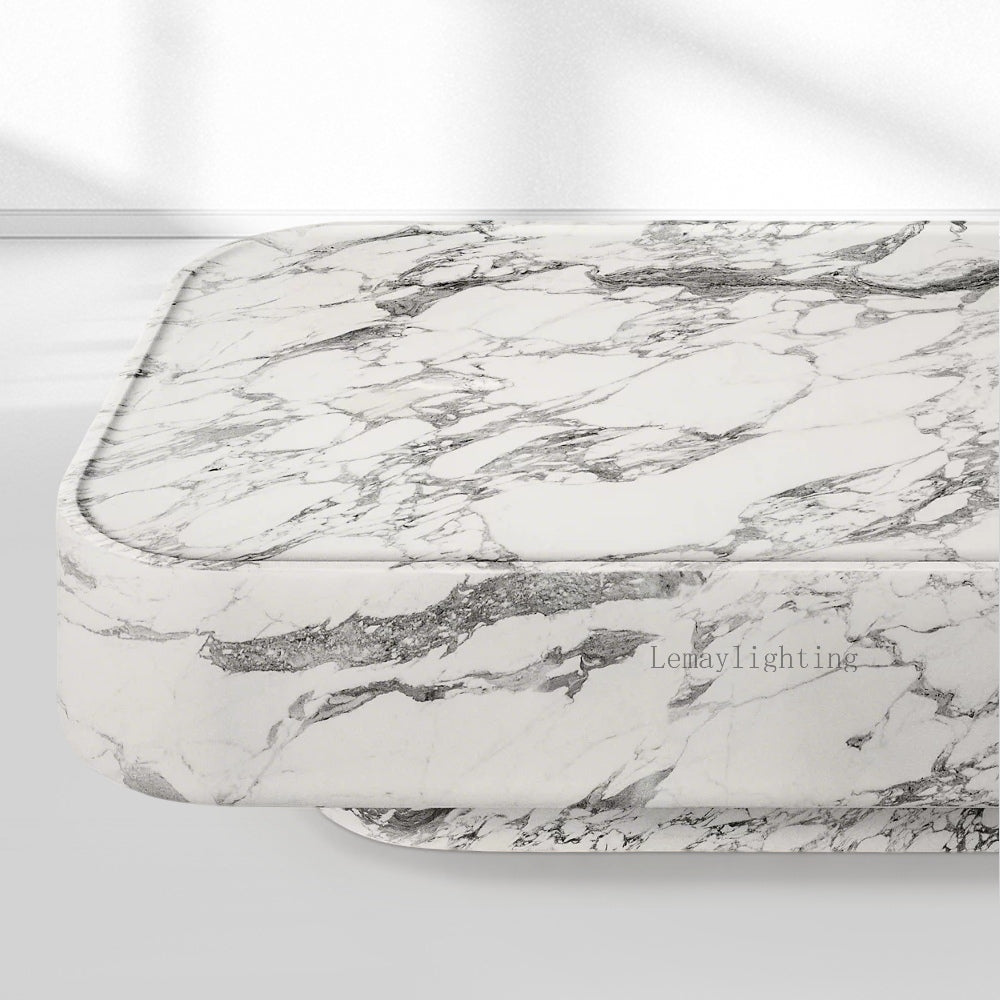 VitLuxe Carved Coffee Table