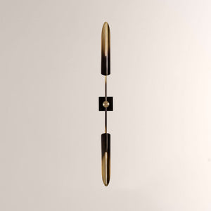 Voyant Dual-Sculpt Brass Wall Sconce