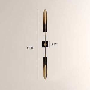 Voyant Dual-Sculpt Brass Wall Sconce