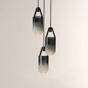 Welden Ombre Glass Cluster Chandelier