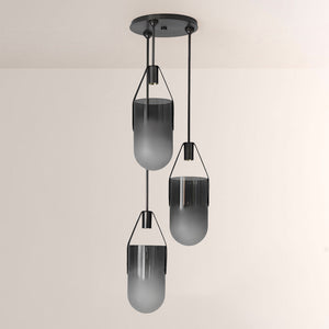 Welden Ombre Glass Cluster Chandelier