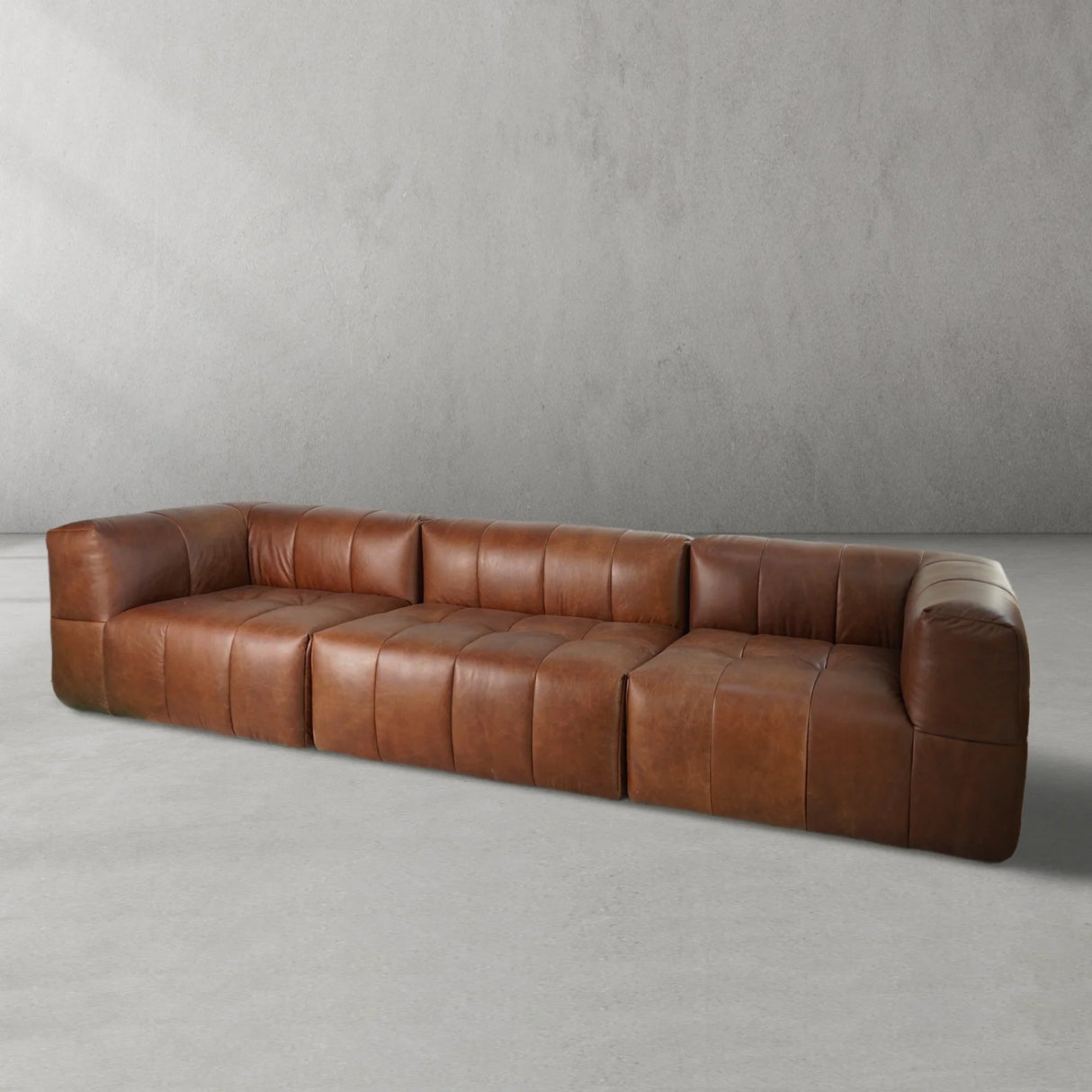 Yosemite Burnished Cognac Sofa 160"W