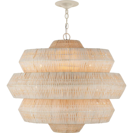 Antibes 3-Tiered Rattan Chandelier