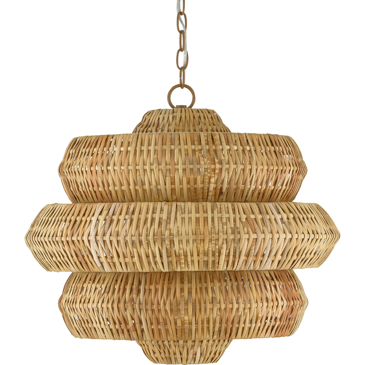 Antibes 3-Tiered Rattan Chandelier