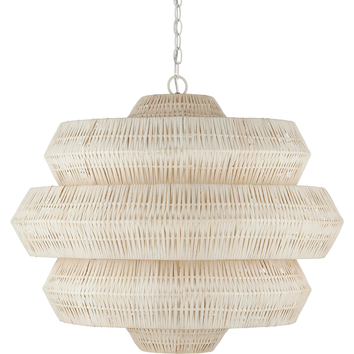 Antibes 3-Tiered Rattan Chandelier