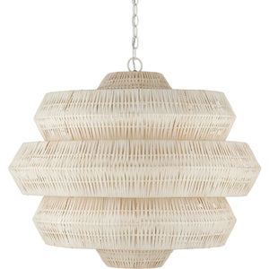 Antibes 3-Tiered Rattan Chandelier