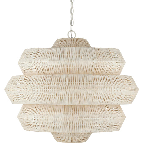 Antibes 3-Tiered Rattan Chandelier