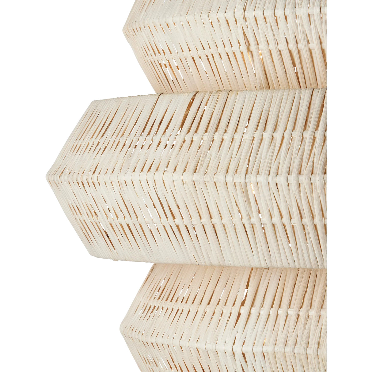 Antibes 3-Tiered Rattan Chandelier