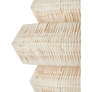 Antibes 3-Tiered Rattan Chandelier