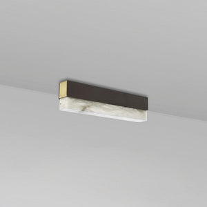 Artes Ceiling Mounted Alabaster Bathroom Light