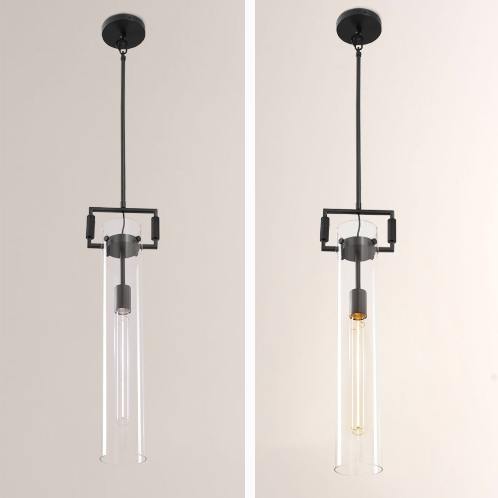 Aisha Glass Cylinder Pendant