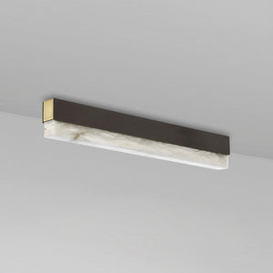 Artes Ceiling Mounted Alabaster Bathroom Light