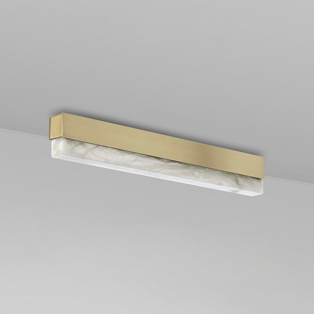 Artes Ceiling Mounted Alabaster Bathroom Light