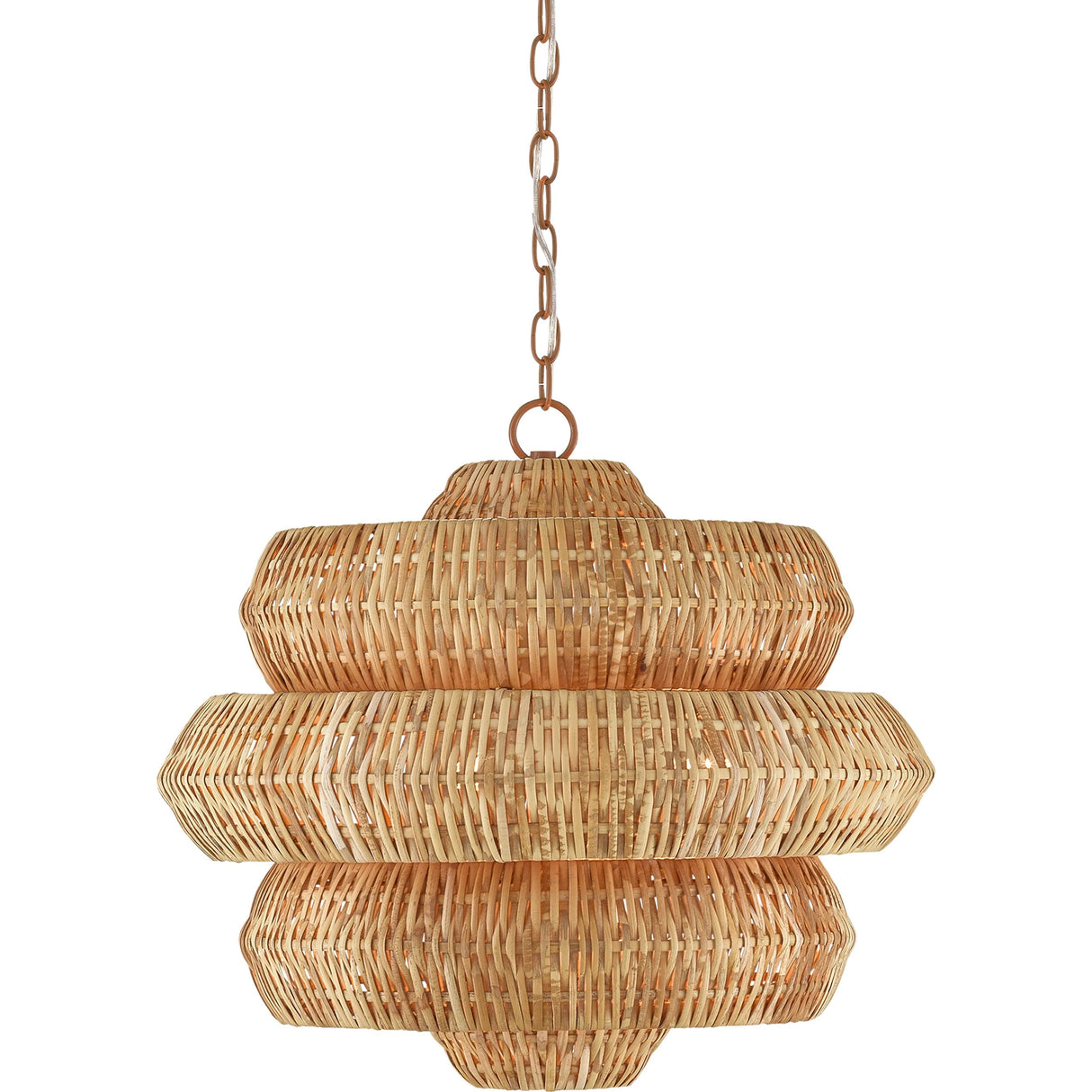 Antibes 3-Tiered Rattan Chandelier