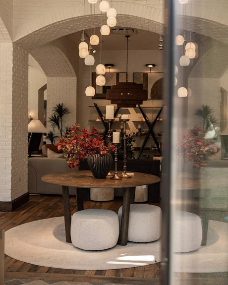 Arica Alabaster Round Chandelier