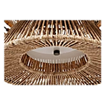 Antigua Drum Rattan Chandelier