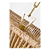 Antigua 54" Linear Rattan Chandelier