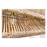 Antigua 54" Linear Rattan Chandelier