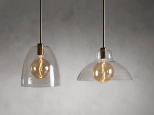 Bauer Dome Pendant with Bulb