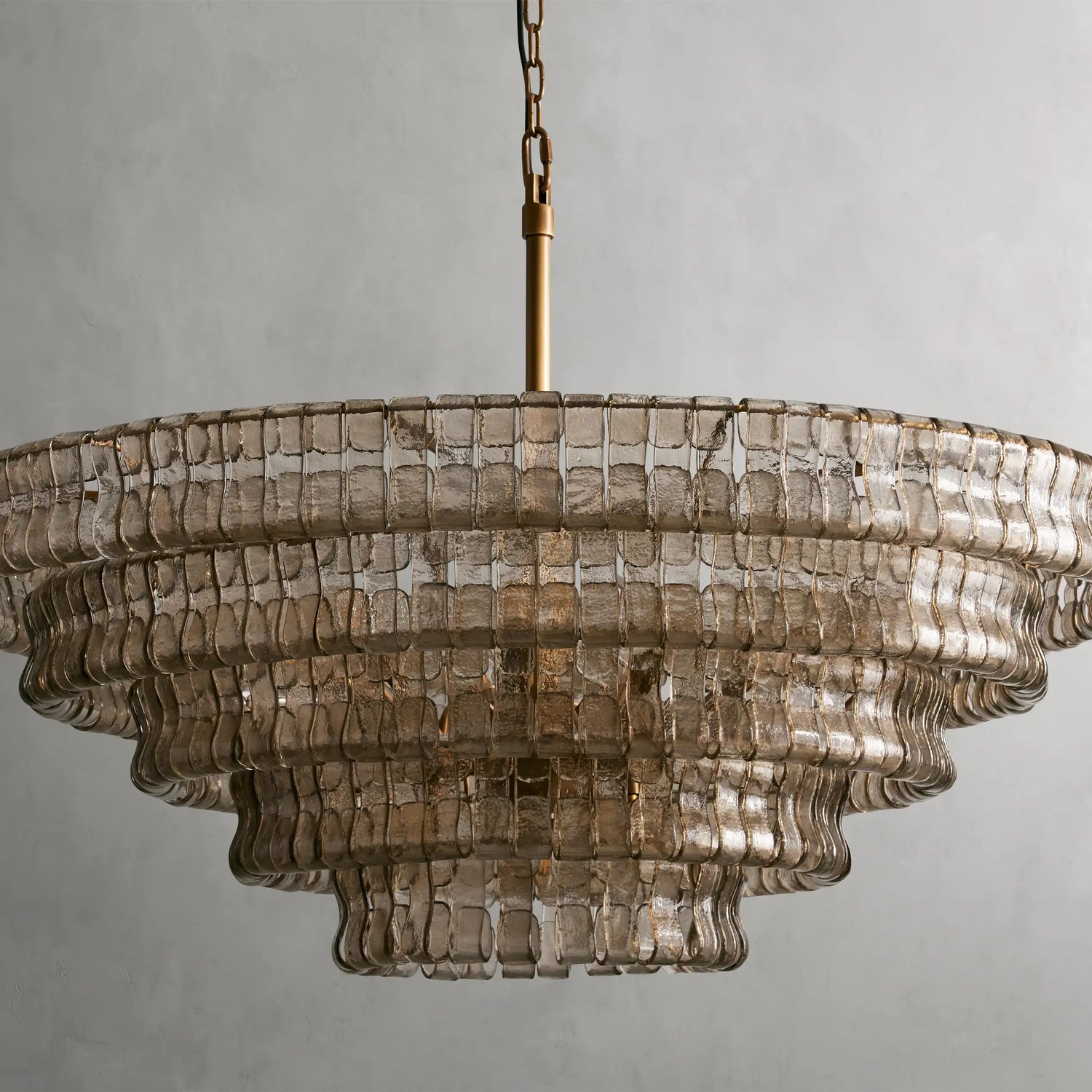 Ghiaccio Glass Round Chandelier