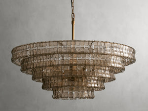 Ghiaccio Glass Round Chandelier