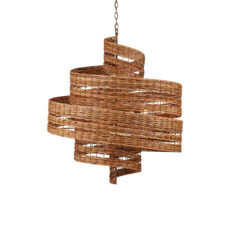 Hiroshi Koshitaka Saisei 32 Inch Rattan Chandelier