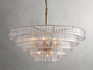 Ghiaccio Glass Round Chandelier