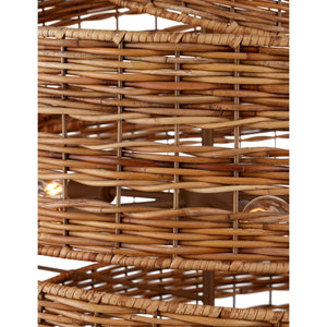 Hiroshi Koshitaka Saisei 32 Inch Rattan Chandelier