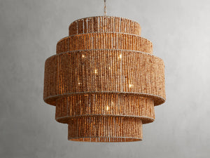 Kash Wooden Beads Chandelier