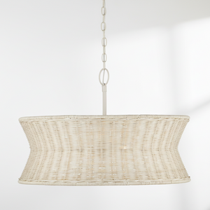 Phebe 28 Inch 4 Light Rattan Chandelier