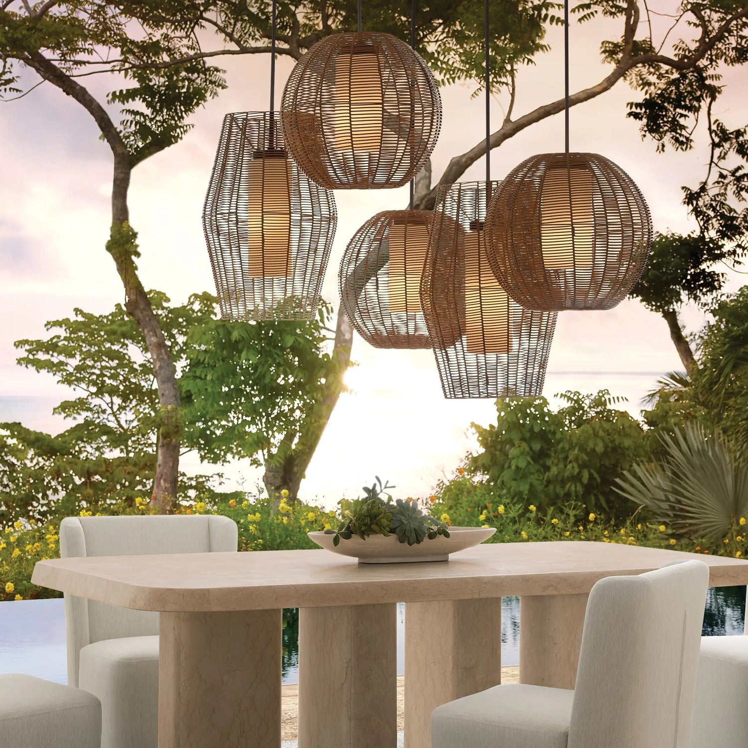 Cohen Globe Outdoor Pendant