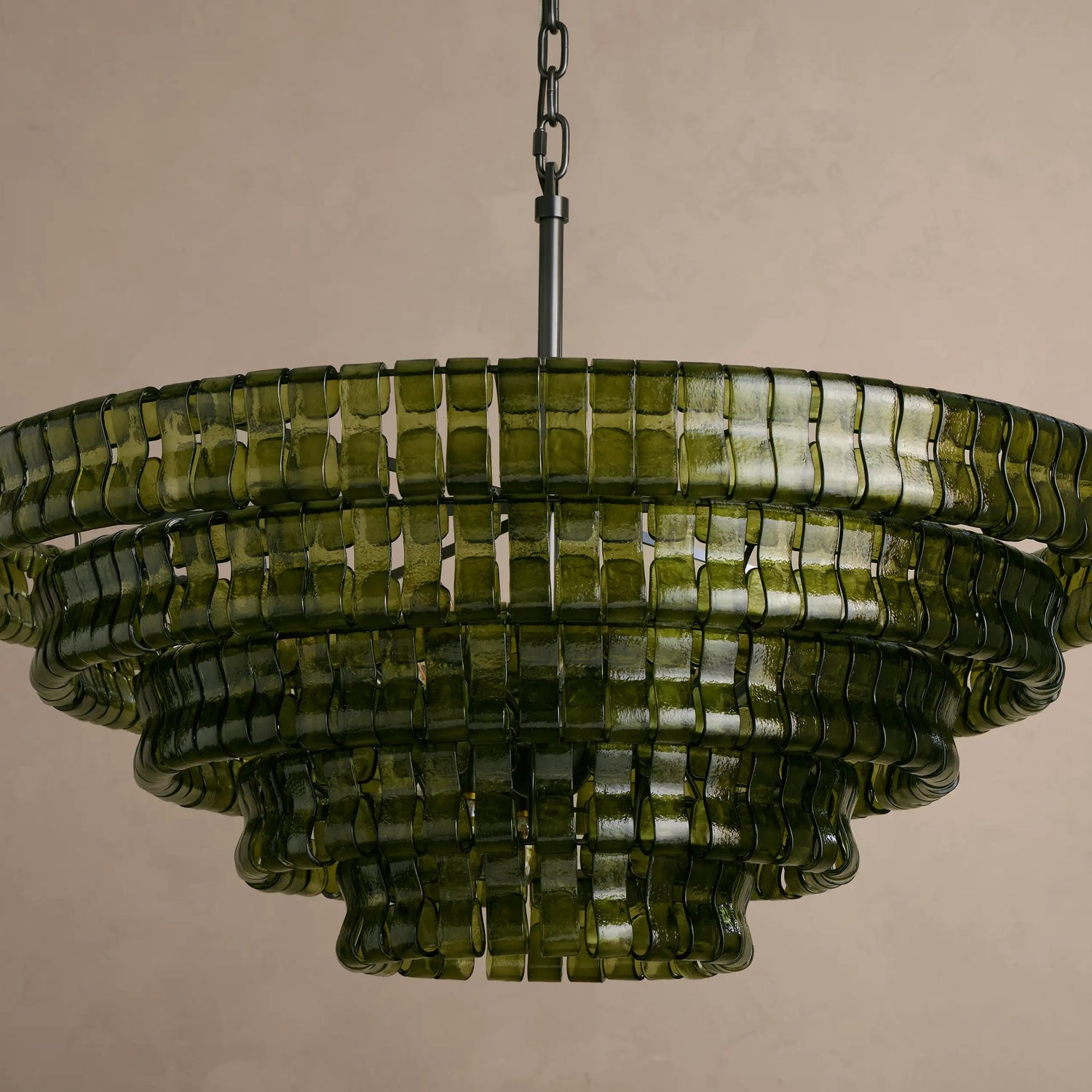 Ghiaccio Glass Round Chandelier
