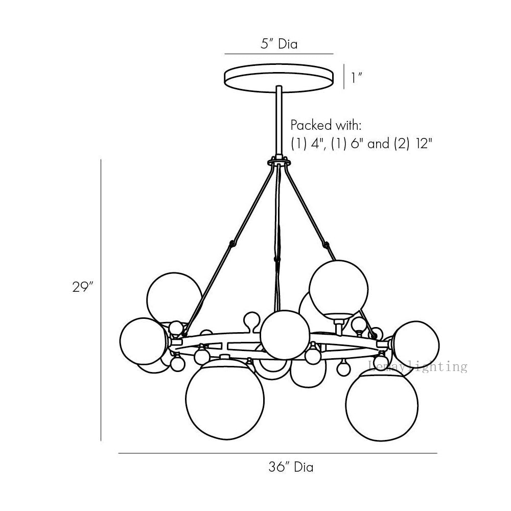 TroLuxe Round Chandelier