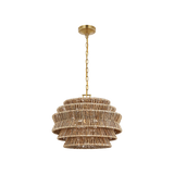 Antigua Drum Rattan Chandelier