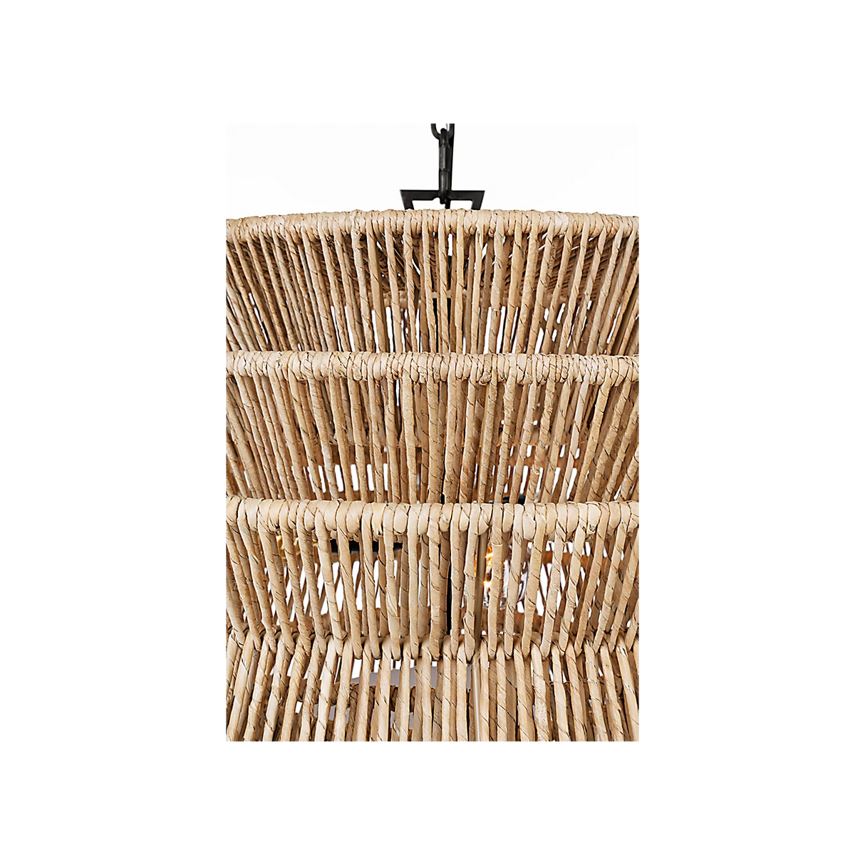 Antigua Drum Rattan Chandelier