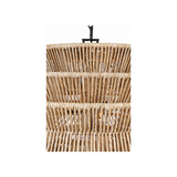 Antigua Drum Rattan Chandelier