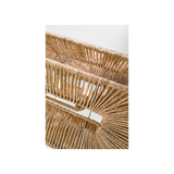 Antigua 54" Linear Rattan Chandelier